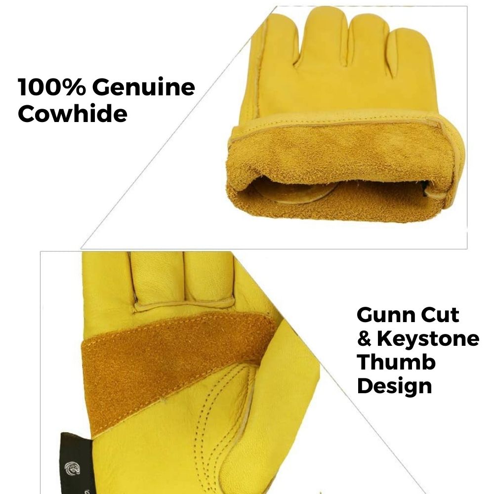 Leather Workwear Gloves S